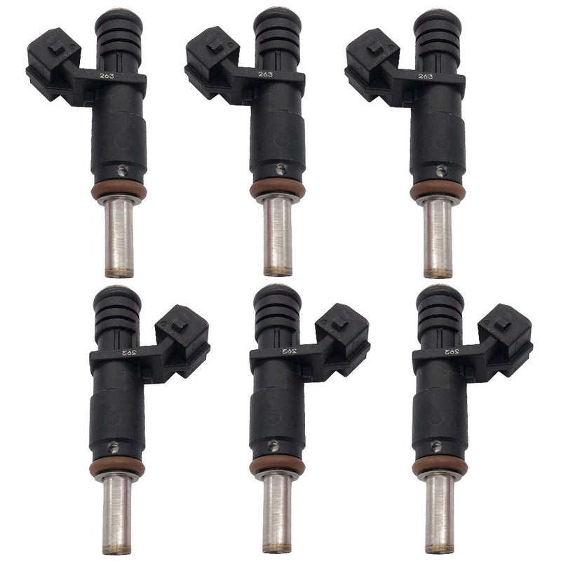 Germban 13537531634 6pcs Set Fuel Injectors 4 Holes Fits for 2006-2012 BMW 128i 328i X3 X 5 Z4 525i 2.0L 2.5L 3.0L 7531634 - Image 2